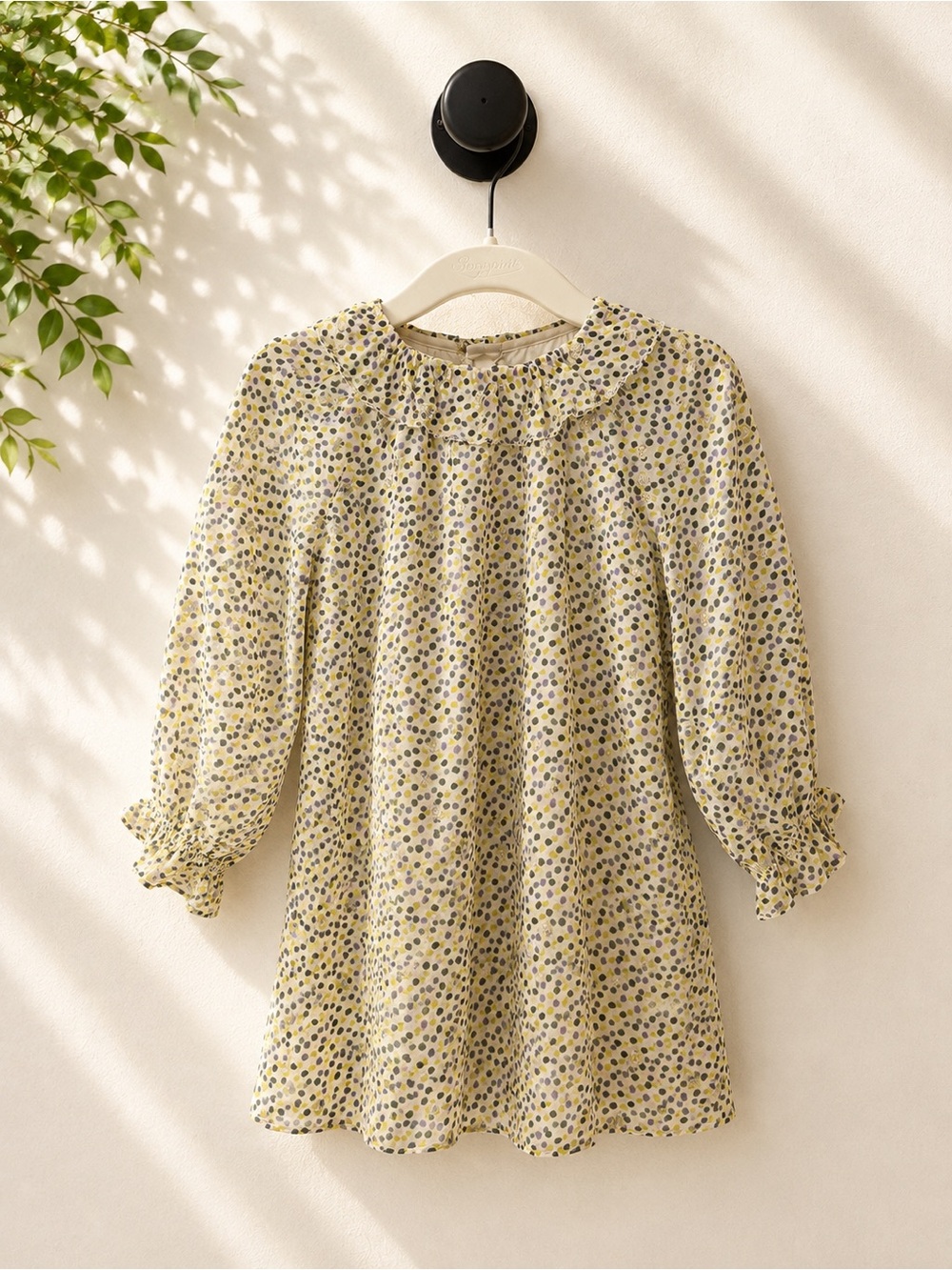 Bonpoint Girls Metallic Polka Dot Dress – NWT